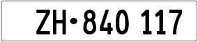 Trailer License Plate